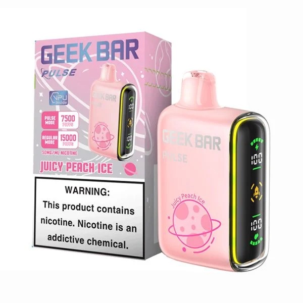 Juicy Peach Ice Geek Bar Pulse