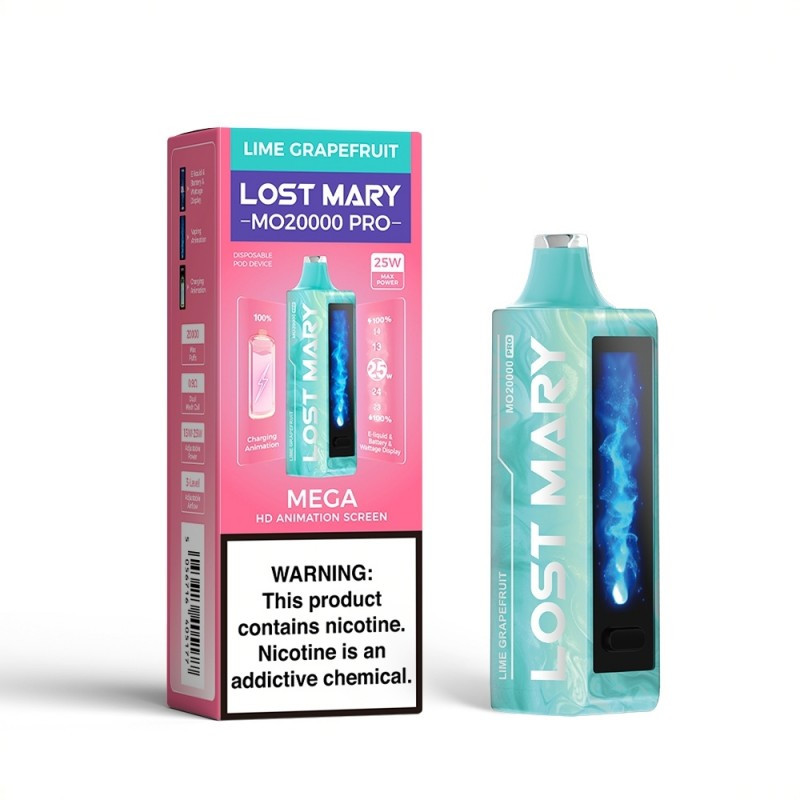 LostMaryMO20KPro Lime Grape Fruit Lime Grapefruit Lost Mary MO20000 PRO