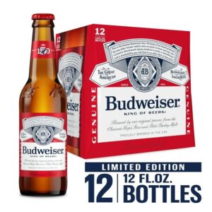 Budweiser 12 Pack Bottles (12oz Each)