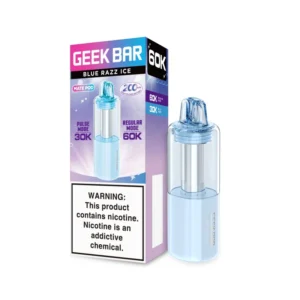 Blue Razz Ice Geek Bar Mate 60K Disposable Pod.