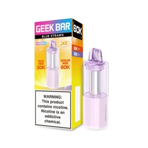 Blue Straws Geek Bar Mate 60K Disposable Pod
