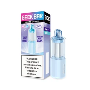 White Gummy Geek Bar Mate 60K Disposable Pod