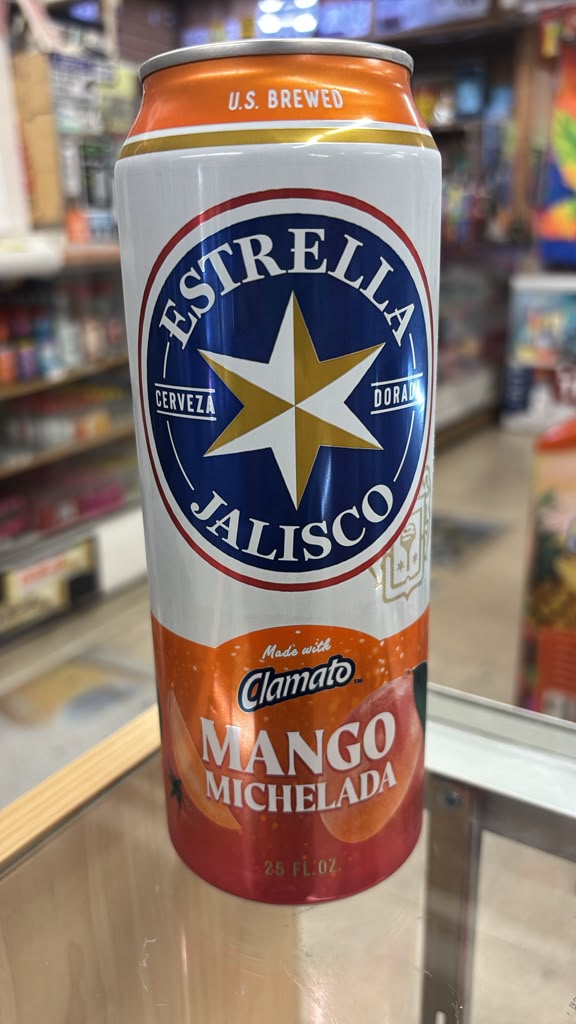 Estrella Jalisco Mango Michelada with Clamato Estrella Jalisco Mango Michelada with Clamato