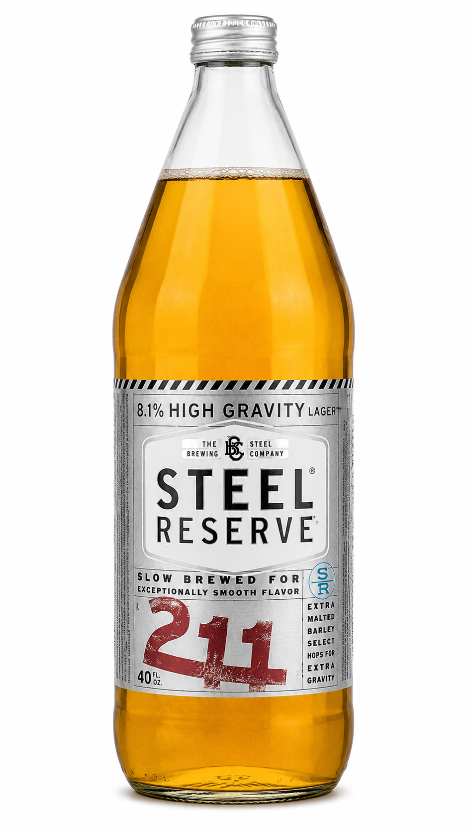 Steel Reserve 211 High Gravity Lager 40 oz Steel Reserve 211 High Gravity Lager 40 oz