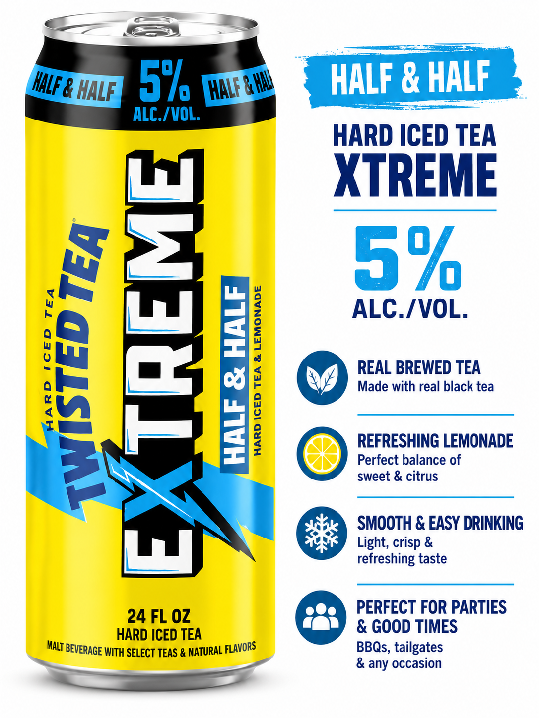 Twisted Tea Half & Half Hard Iced Tea Twisted Tea Half & Half Hard Iced Tea
