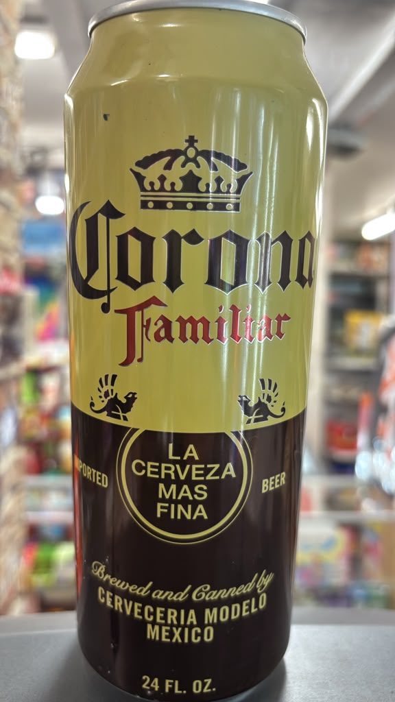 Corona Familiar Imported Mexican Beer Can Corona Familiar Imported Mexican Beer Can