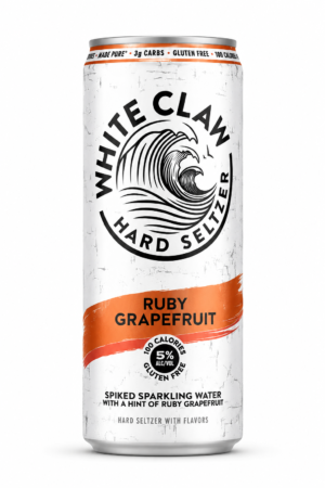 White Claw Ruby Grapefruit Hard Seltzer.