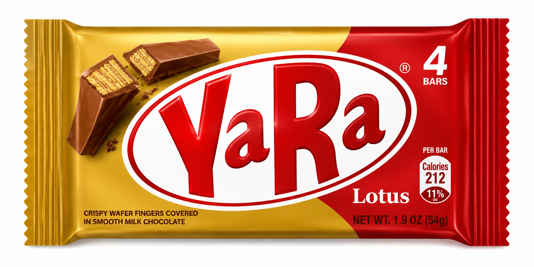 YaRa Lotus Crispy Wafer Chocolate Bar YaRa Lotus Crispy Wafer Chocolate Bar