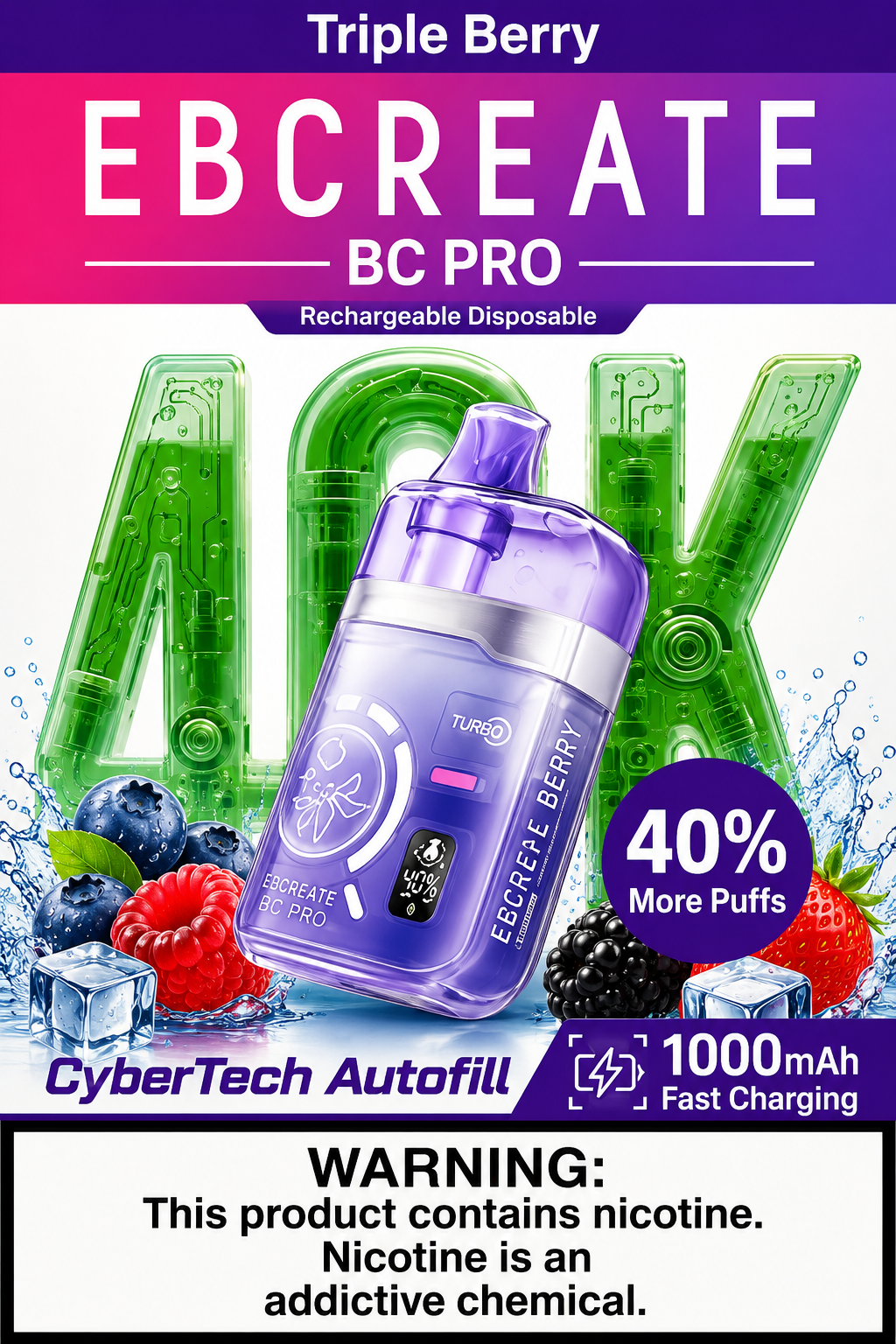 EBCREATE BC Pro Triple Berry EBCREATE BC Pro Triple Berry