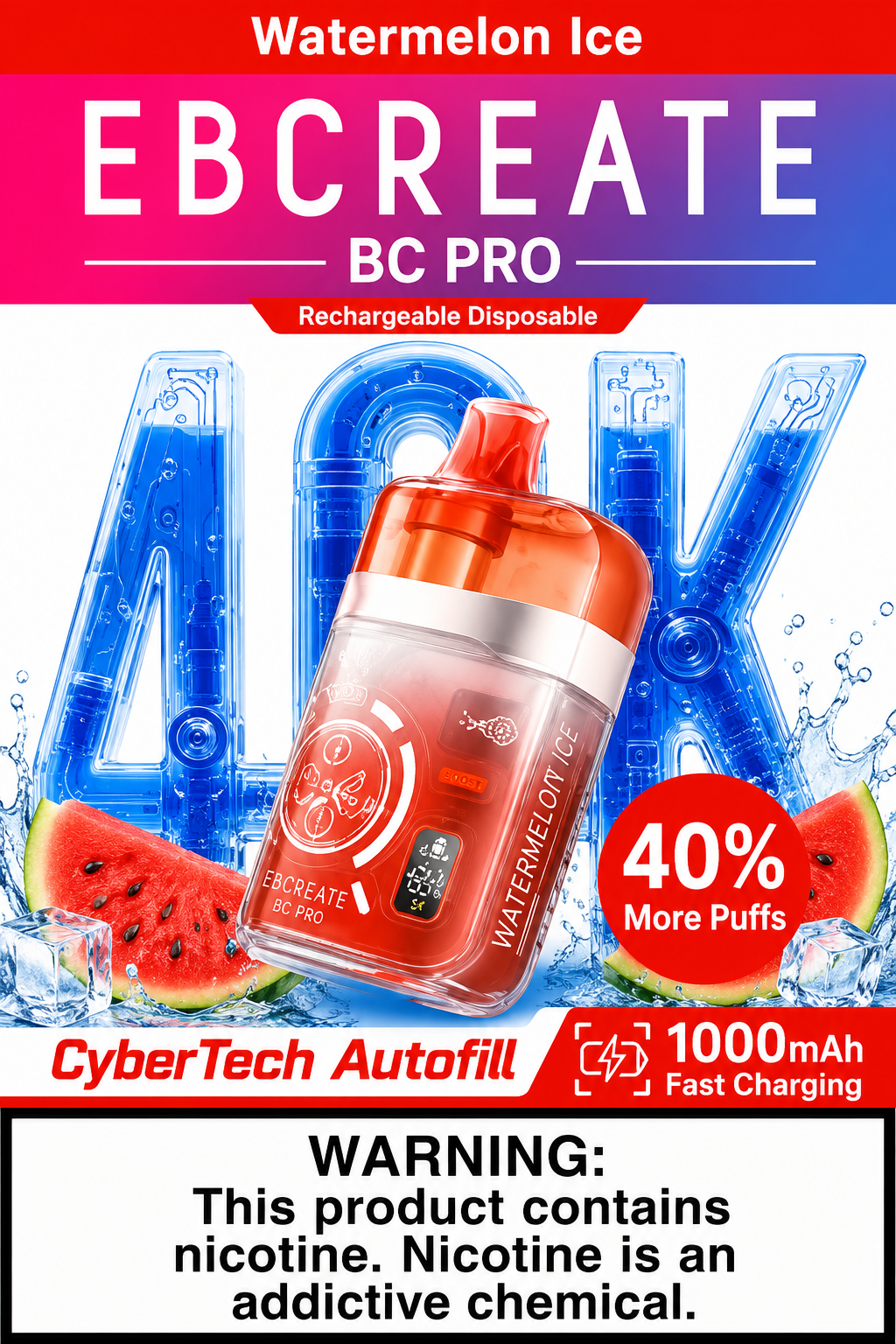 EBCREATE BC Pro Watermelon Ice EBCREATE BC Pro Watermelon Ice
