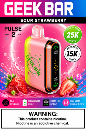 Geek Bar Pulse 2 Sour Strawberry
