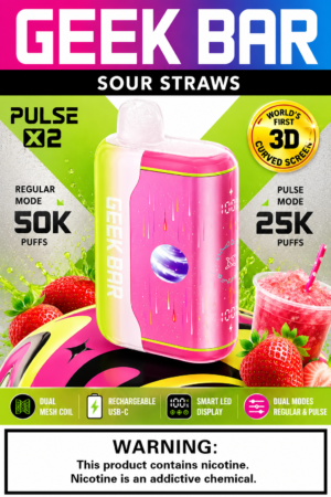 Geek Bar Pulse X2 Sour Straws