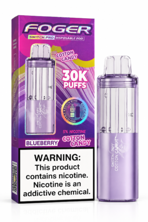 FOGER Switch Pro Disposable Pod – Blueberry Cotton Candy, 30K Puffs, 5% Nicotine