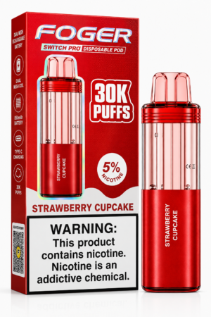FOGER Switch Pro Strawberry Cupcake 30K Puffs Disposable Pod