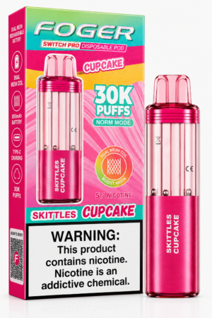 FOGER Switch Pro Skittles Cupcake 30K Puffs Disposable Pod