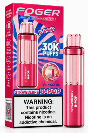 FOGER Switch Pro Strawberry B-Pop 30K Puffs Disposable Pod