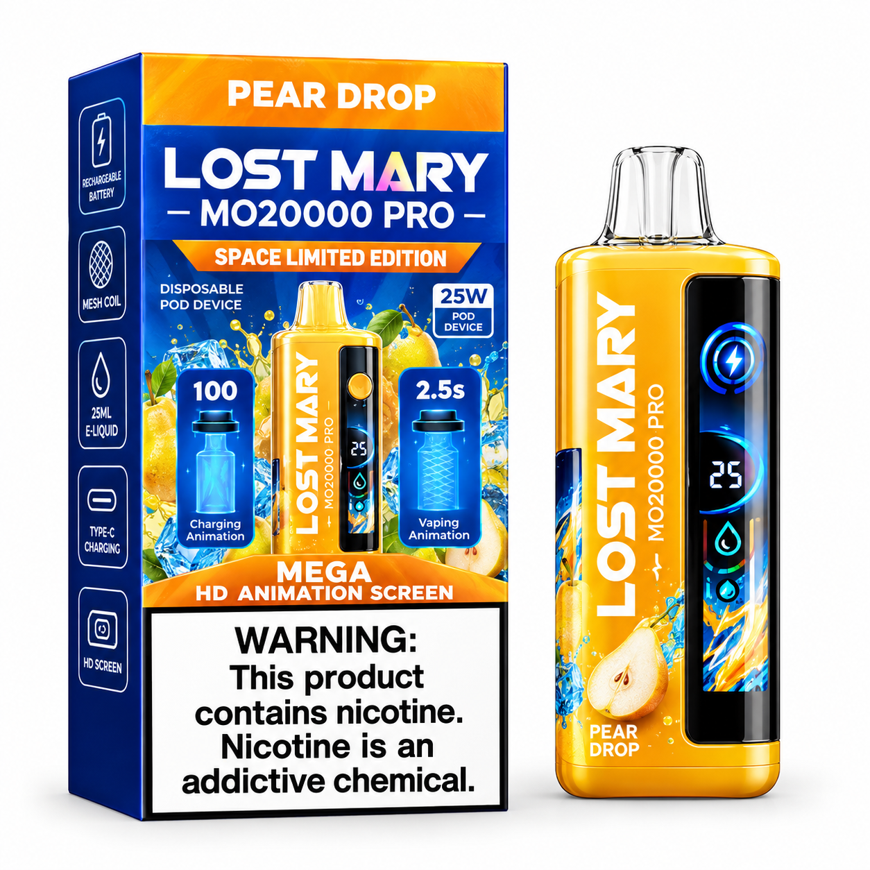 Pear Drop, Space Limited Edition LOST MARY MO20000 PRO Pear Drop, Space Limited Edition LOST MARY MO20000 PRO
