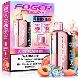 Foger Switch Pro Kit 30K Disposable Vape – Juicy Peach Ice