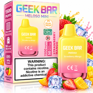 Geek Bar Meloso Mini 1500 Puffs Disposable Vape – Strawberry Mango