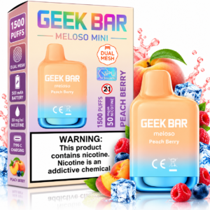 Geek Bar Meloso Mini 1500 Puffs – Peach Berry