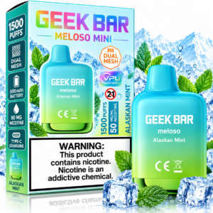 Geek Bar Meloso Mini 1500 Puffs Disposable Vape – Alaskan Mint