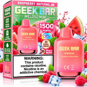 Geek Bar Meloso Mini 1500 Puffs Disposable Vape – Raspberry Watermelon