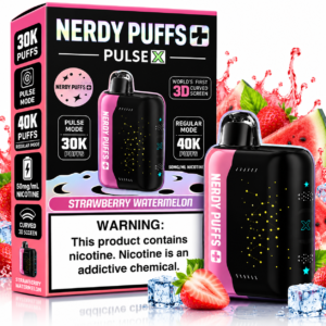 Nerdy Puffs Plus Pulse X 40K Disposable Vape – Strawberry Watermelon