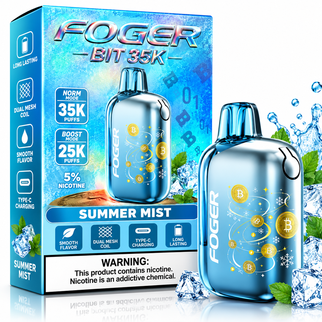 Foger Bit 35K Disposable Vape β Summer Mist Foger Bit 35K Disposable Vape β Summer Mist