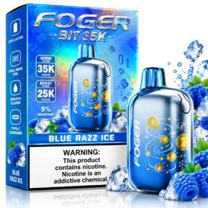 Foger Bit 35K Disposable Vape – Blue Razz Ice