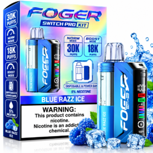 Foger Switch Pro Kit 30K Disposable Vape – Blue Razz Ice