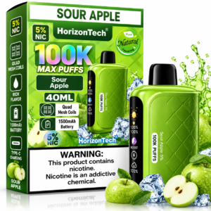 HorizonTech 100K Disposable Vape – Sour Apple