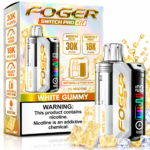 White Gummy Foger Switch Pro Kit 30K Disposable Vape